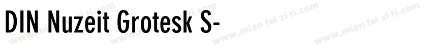 DIN Nuzeit Grotesk S字体转换
